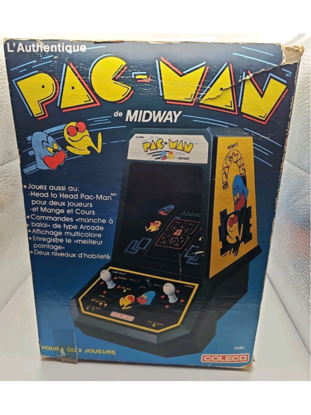 1981 Coleco Pac-Man Tabletop Arcade Video Game Original Box Midway 80's